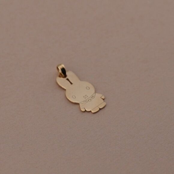 14k Solid Gold Rabbit Charm | Everyday Jewelry | Fine Jewelry | - Picture 6 of 10